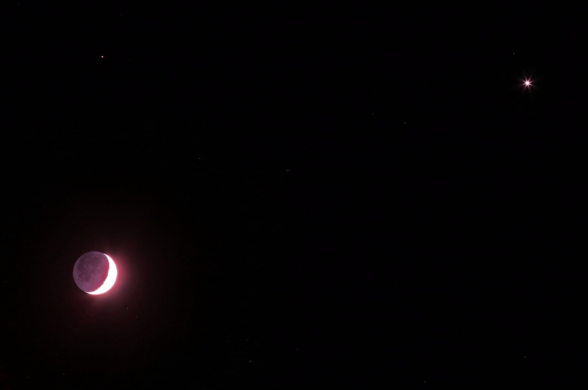 The Moon, Venus, and Mars